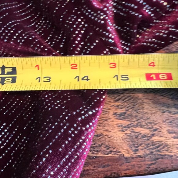 Lavish Alice Sparkly Maroon Cocktail Mini Dress Sz. 2 - Picture 10 of 13